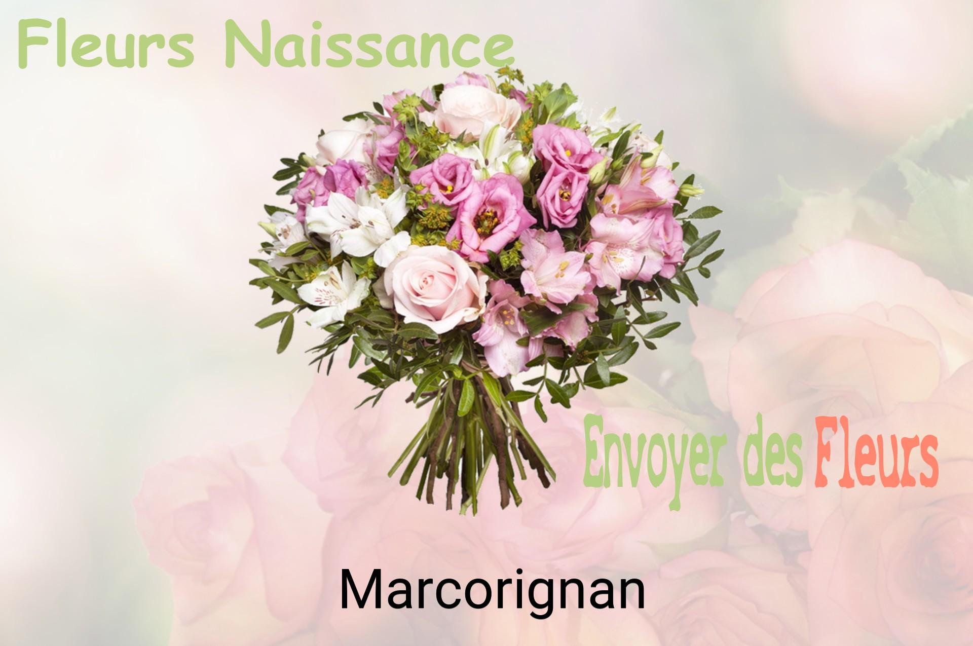 Bouquet de fleurs de naissance livré à Marcorignan